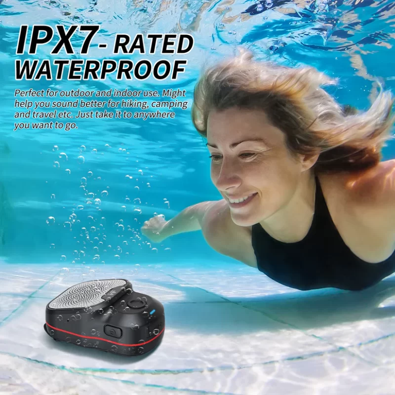 AIFA Plus Wearable Waterproof Bluetooth Speaker - Portable Clip-on Wireless Speaker with Built-in Microphone for Hands-Free Calling | IPX7 Waterproof, Ultra-Light, Long Battery Life, and TWS Stereo Mode - Image 11
