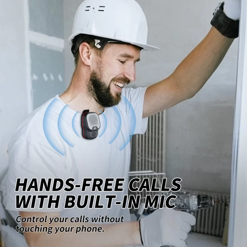 AIFA Plus Wearable Waterproof Bluetooth Speaker - Portable Clip-on Wireless Speaker with Built-in Microphone for Hands-Free Calling | IPX7 Waterproof, Ultra-Light, Long Battery Life, and TWS Stereo Mode - Image 9